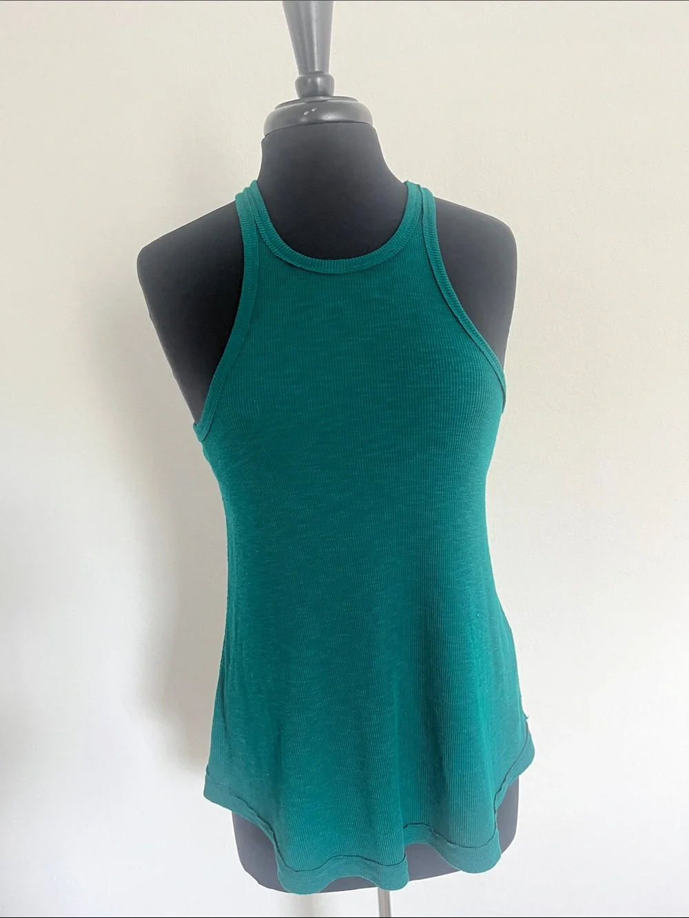 Free people Intimately Emerald Green Ribbed Tank Top